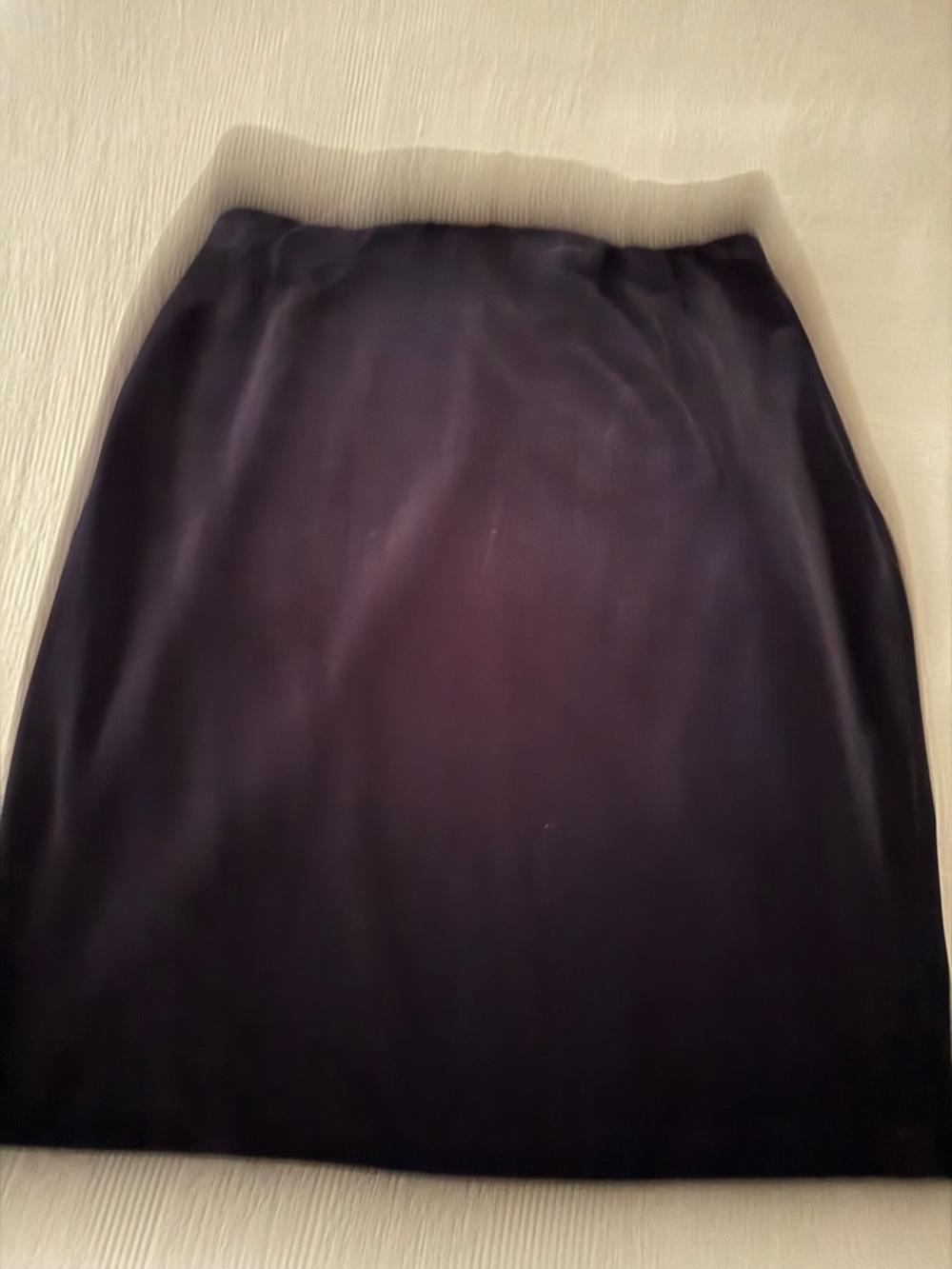 Ellen Tracy Velvet Black A-Line Skirt